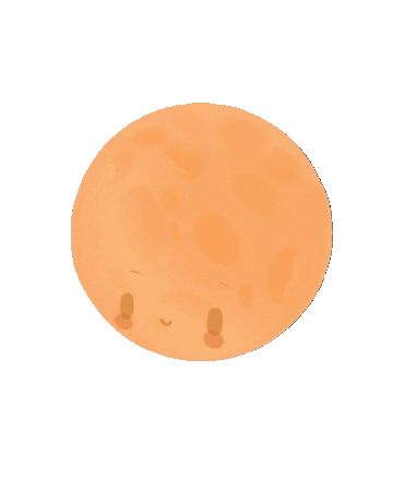 Full Moon Wink Sticker