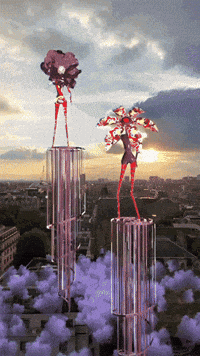 Ls528 trippy psychedelic london sunset GIF