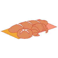 Bread Croissant Sticker by noissue