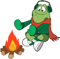 animation keeping warm Sticker by Atención Atención