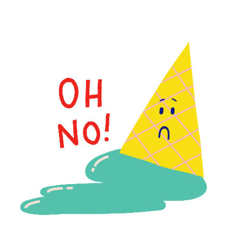 Sad Oh No Sticker by Giulia Martinelli
