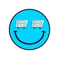 Happy Smiley Face Sticker by Champ Camp