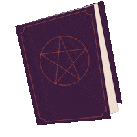 MorganaCota31 halloween book witchcraft morgana Sticker