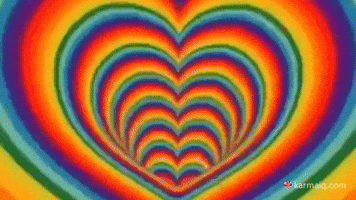 love rainbow heart