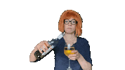 Party Janice Sticker by Anke van Delden