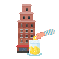 ruangmom money bank saving financial Sticker