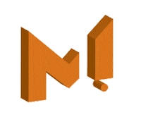 maskineriet m symbol callcenter oransje Sticker