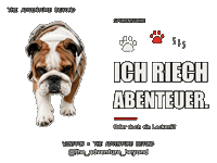 Bulldog Funny Dog Sticker by The Adventure Beyond