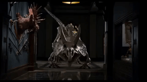night at the museum fossil GIF
