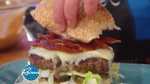 burger rachel GIF by Rachael Ray Show