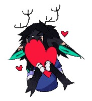 FefeWolfy love heart like fox Sticker