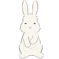 Bunny Rabbit Sticker by kesanitw