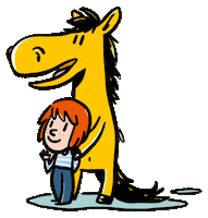 Illustration Horse Sticker by Mixtvision Verlag