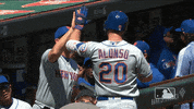 high five home run GIF by New York Mets