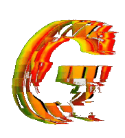 Glitch Alphabet Sticker by #BASILIO