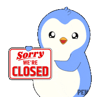 Penguin Were Closed Sticker by Pudgy Penguins