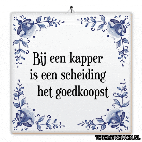 Look Kapper GIF by Tegelspreuken.nl