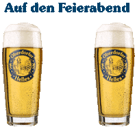 oberdorferhelles cheers bier bayern prost Sticker