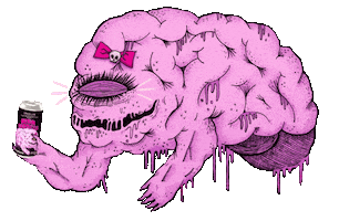 Brain Goddess Sticker by DSSOLVR