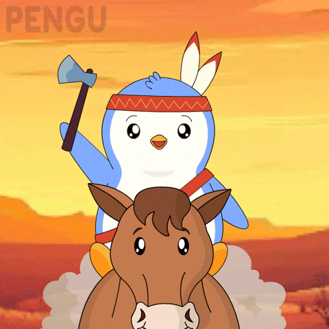 War Fight GIF by Pudgy Penguins