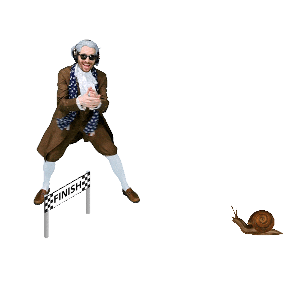 Finish Line Slowpoke Sticker