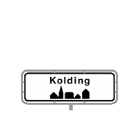KoldingKommune design kolding kolding kommune townsign Sticker