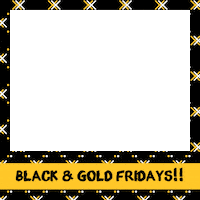 Black And Gold Spirit Sticker by Kennesaw State University