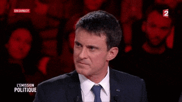 manuel valls intrigue GIF by franceinfo