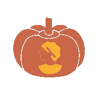 Pumpkin Sticker by Artesane