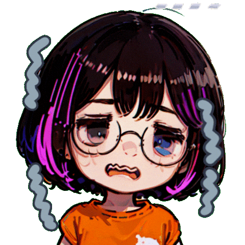 Scared Sticker