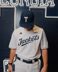 Georgia Tech Baseball GIF by Georgia Tech Yellow Jackets