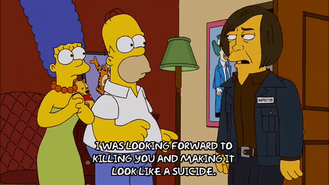 Shocked Episode 19 GIF by The Simpsons