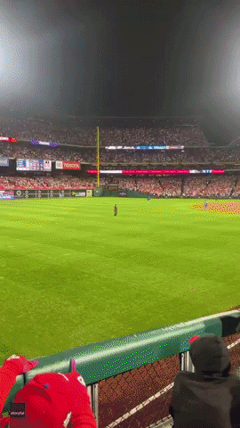 Phillies Fan Runs Through Field During Game 5 of World Series