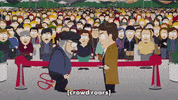 crowd attack GIF by South Park 