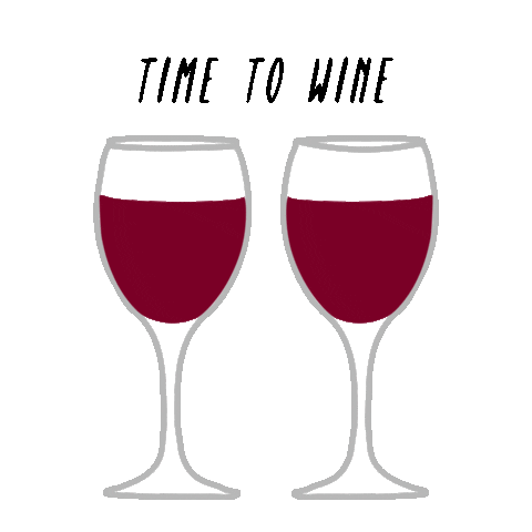 Red Wine Cheers Sticker