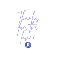 Thanks Love Sticker by renéhousecic