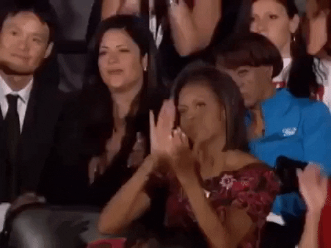 michelle and barack clapping GIF by Obama