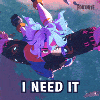 Sponsored gif. Animated video game character reaches toward us as they fall through the sky. Text reads, "I need it."