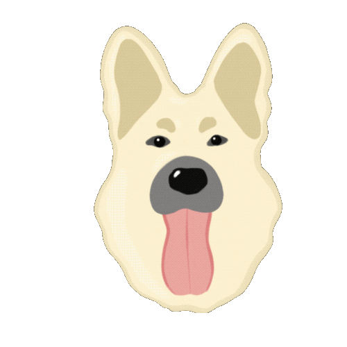 Hyenadesign dog blink max hyena Sticker