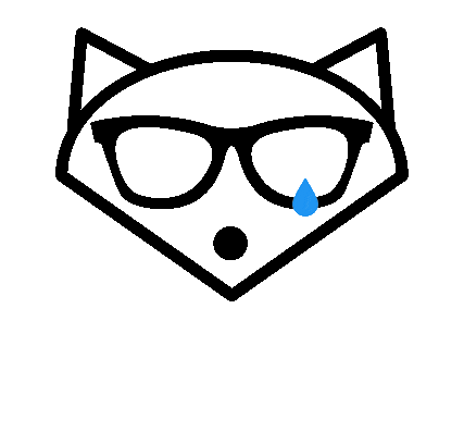 Sad Fox Sticker by LinguisticAnimals
