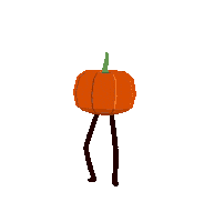 tymus dance bounce pumpkin leg Sticker