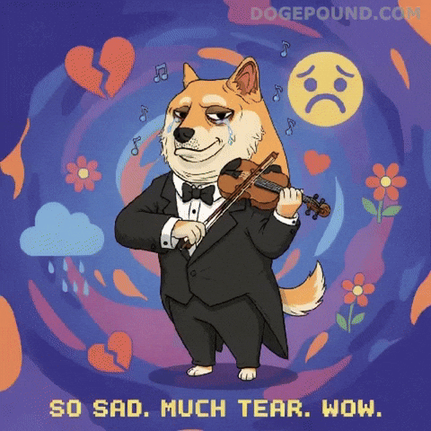 Broken Heart Wow GIF by Doge Pound