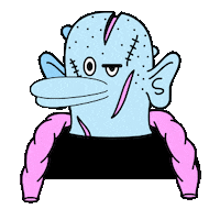 teeth frankenstein Sticker