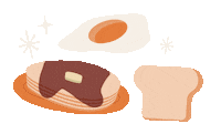 Breakfast Toast Sticker by Grand Canyon University