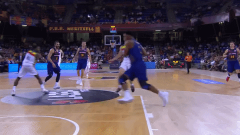 flying fc barcelona GIF by ACB
