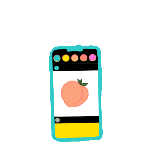 Georgia Peach Post Sticker by Creative Courage