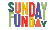 Happy Sunday Party Sticker by Guille Rojas