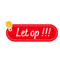 Let Op Sticker by Zettje in de goede richting