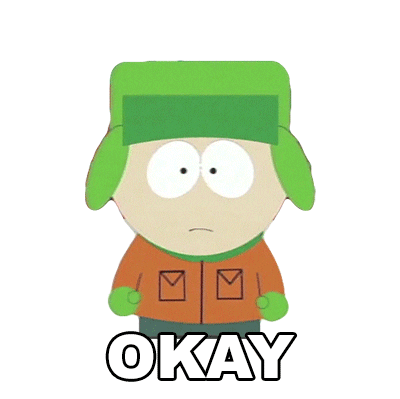 Kyle Broflovski Ok Sticker by South Park