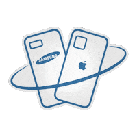 phoneshop wow shop phone apple Sticker